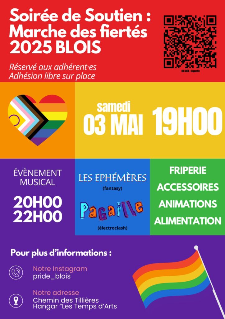 Affiche soirée de soutien