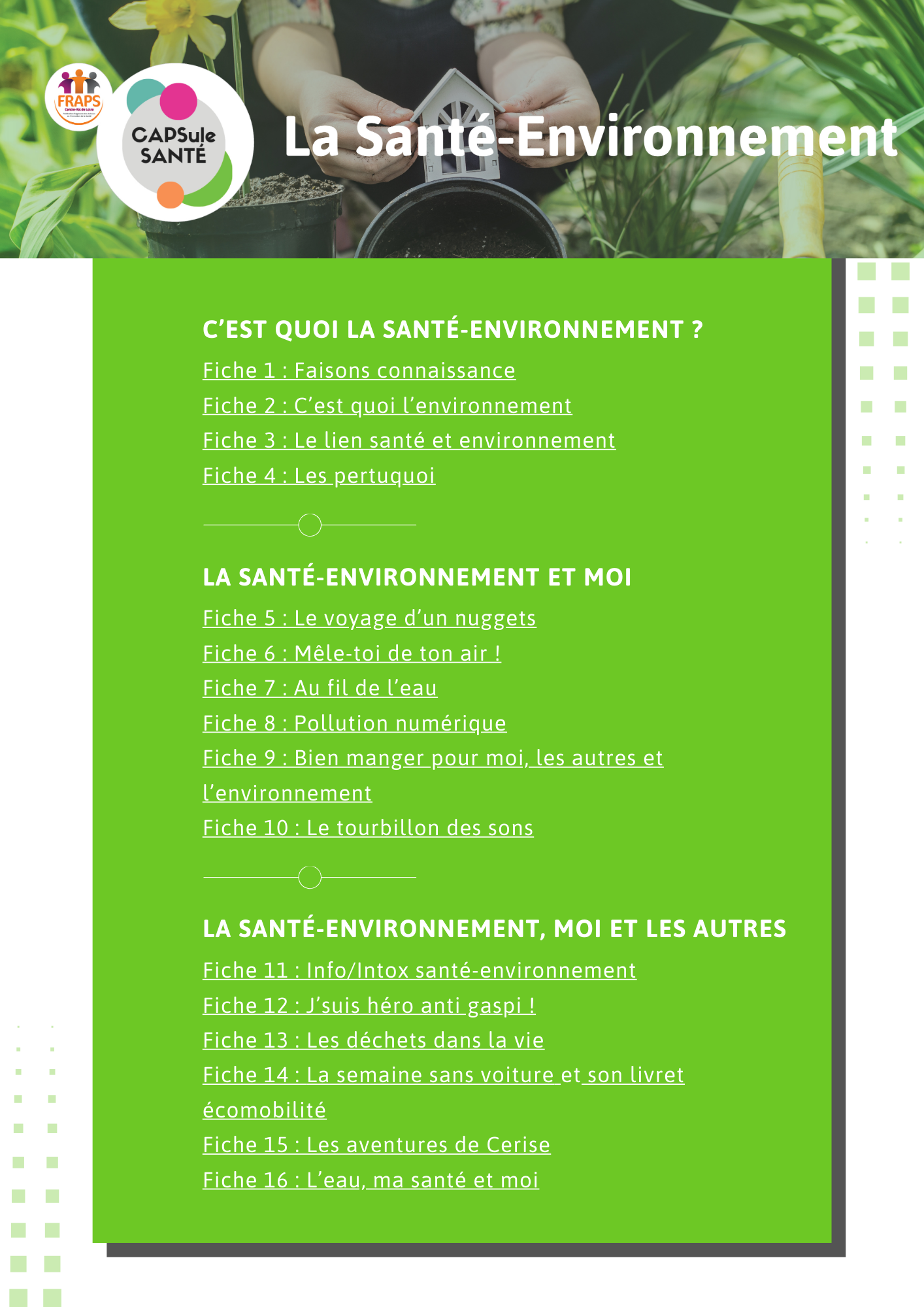 CAPSule Santé - Santé Environnement