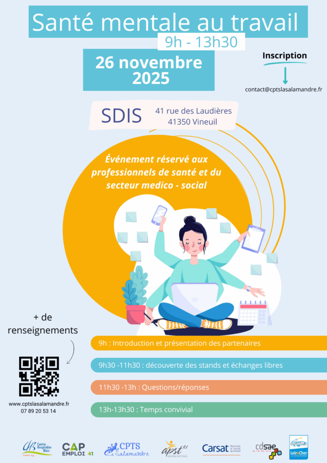AFFICHE SANTE MENTALE AU TRAVAIL 26 11 2025