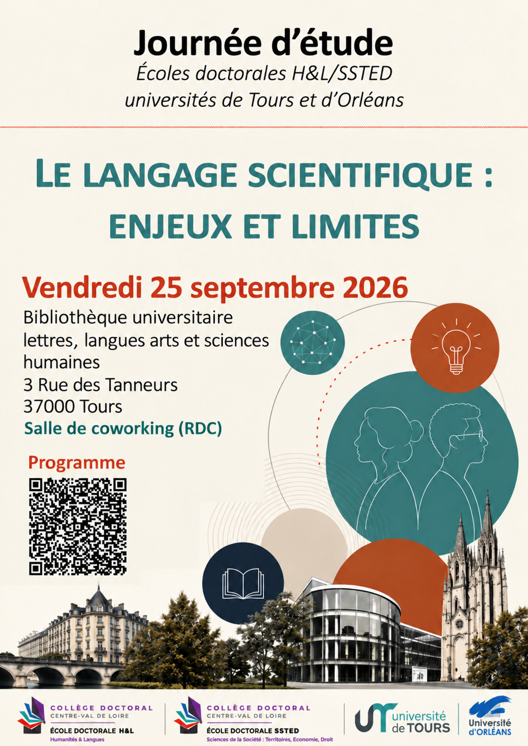 Journée d’étude écoles doctorales H&L/SSTED universités de Tours et d’Orléans « Le langage scientifique : enjeux et limites »