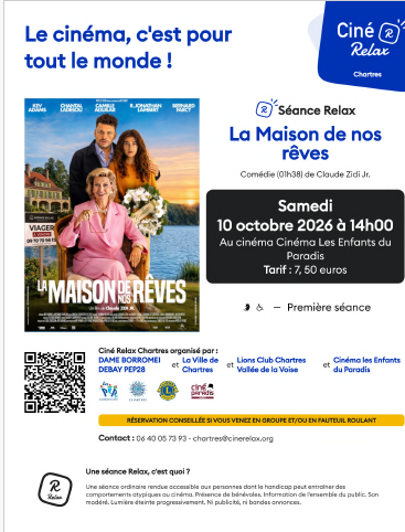 Séance « Ciné Relax » à Chartres